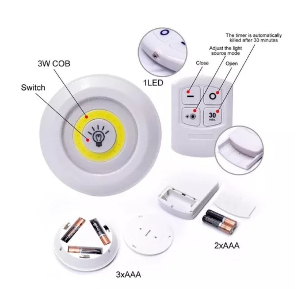 Miniatura 3 de Luz led x 3 inalámbrica